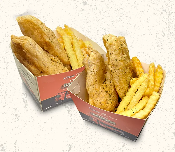 Fish & Chips - menu BBQ home service Steggo