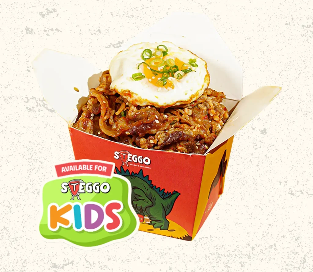 Slice Beef Box Kids Package - menu BBQ home service Steggo